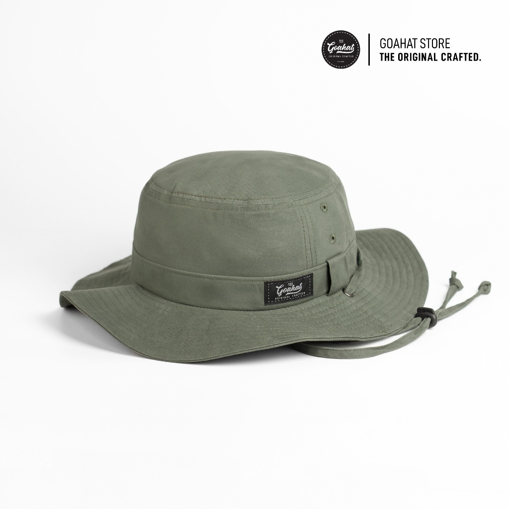 [สีใหม่] G001 Green หมวกเดินป่า ผ้า Cotton ฟอกเฟด สไตล์วินเทจ เบา ใส่สบาย ระบายอากาศได้ดี