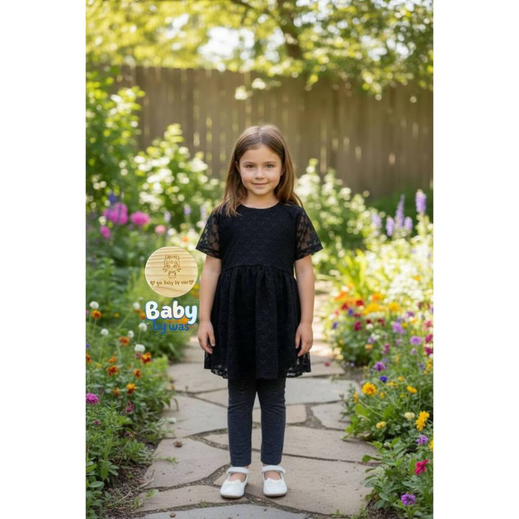 ใหม่ ‼️  ชุดขาวดำ ชุดกระโปรง ชุดเซตเด็กหญิง  1-5 ขวบ - รูปที่ 2