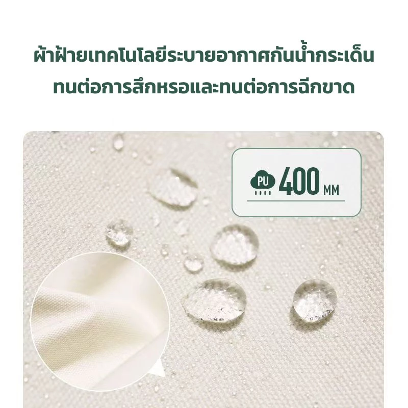 เต็นท์สามเหลี่ยมพกพา เต็นท์แคมปิ้งผ้าฝ้ายกันน้ำกันยูวี thumbnail 4