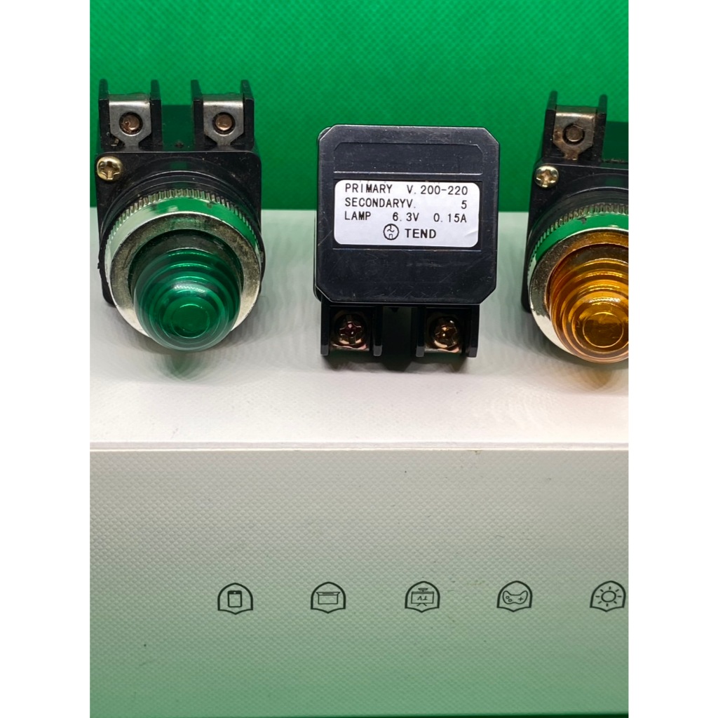 ไพล็อตแลมป์หม้อแปลง TPR-252 25mm 220V  สีแดง, สีเขียว ,สีส้ม