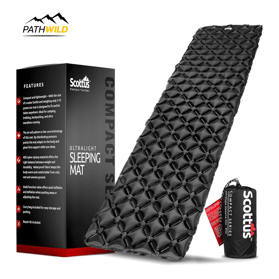 Scottus Camping Mat Inflatable Sleeping แผ่นรองนอน เป่าลม น้ำหนักเบา Ultralight