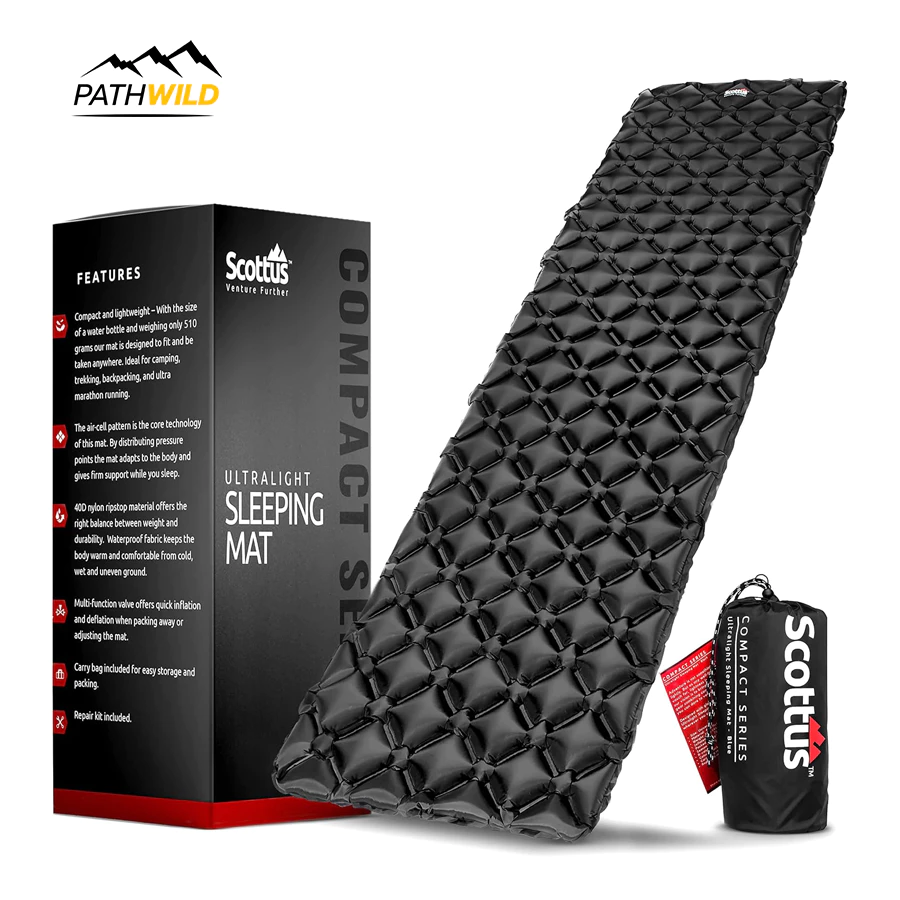 Scottus Camping Mat Inflatable Sleeping แผ่นรองนอน เป่าลม น้ำหนักเบา Ultralight