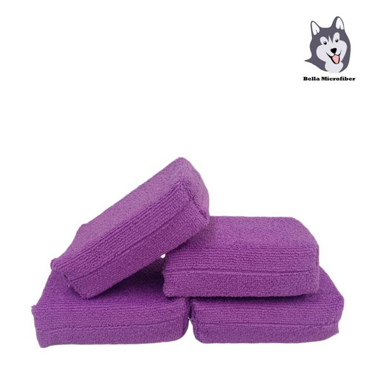 Microfiber Applicator (ฟองน้ำไมโครไฟเบอร์)สีม่วง
