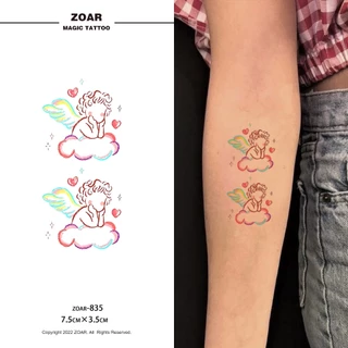!!ส่งจากไทย!! มาในรูปแบบสีสันสดใส จี๊ดจ๊าดกระแทกใจ รอยสักกันน้ำ cute tattoo สติกเกอร์รอยสักสีสันสดใส ติดทนนาน ไม่หลุดลอก