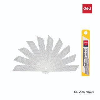 Deli ใบมีดคัตเตอร์ 9-18 มม. แบบ 30-45องศา / หลอด