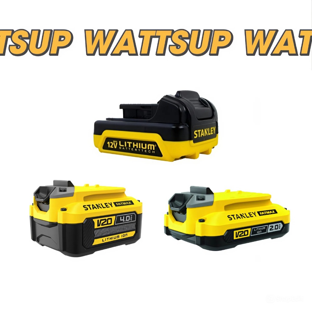 STANLEY แบตเตอรี่ Li-ion 12V 1.5AH รุ่น SCB12S 20V Max 2.0Ah รุ่น SB202 4.0Ah รุ่น SB204