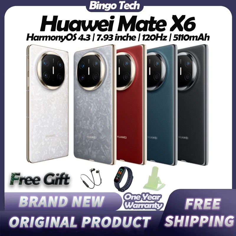 【China Rom】Huawei Mate X6 | HarmonyOS 4.3 | 7.93 inche | 120Hz | IPX8 | 5110mAh | Smartphone Fold Sc