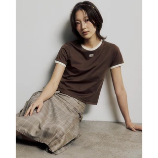 maison KEEPS | The Ringer Dual Logo Tee | เสื้อยืด ปักโลโก้