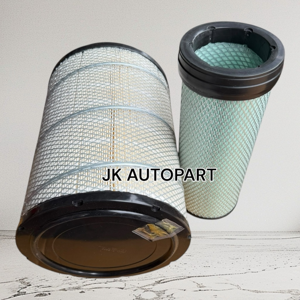 ไส้กรองอากาศ Isuzu Deca300 8-98071423-0+8-98071424-0 A-6038-S อีซูซุ เดก้า300,FVZ300,เดก้า245,FVM,FV