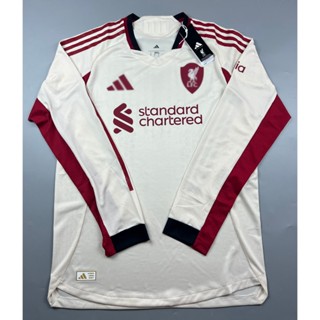 Sale เสื้อบอล เพลเย่อ แขนยาว 2025-26 ลิเว่อร์พูล เยือน สีครี…
