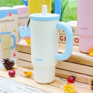 NEW✨แก้วเก็บความเย็น HAVE A GOOD TIME-Handy Series มีหูจับพร้อมพวงกุญแจ Lassie Decor💕🎊