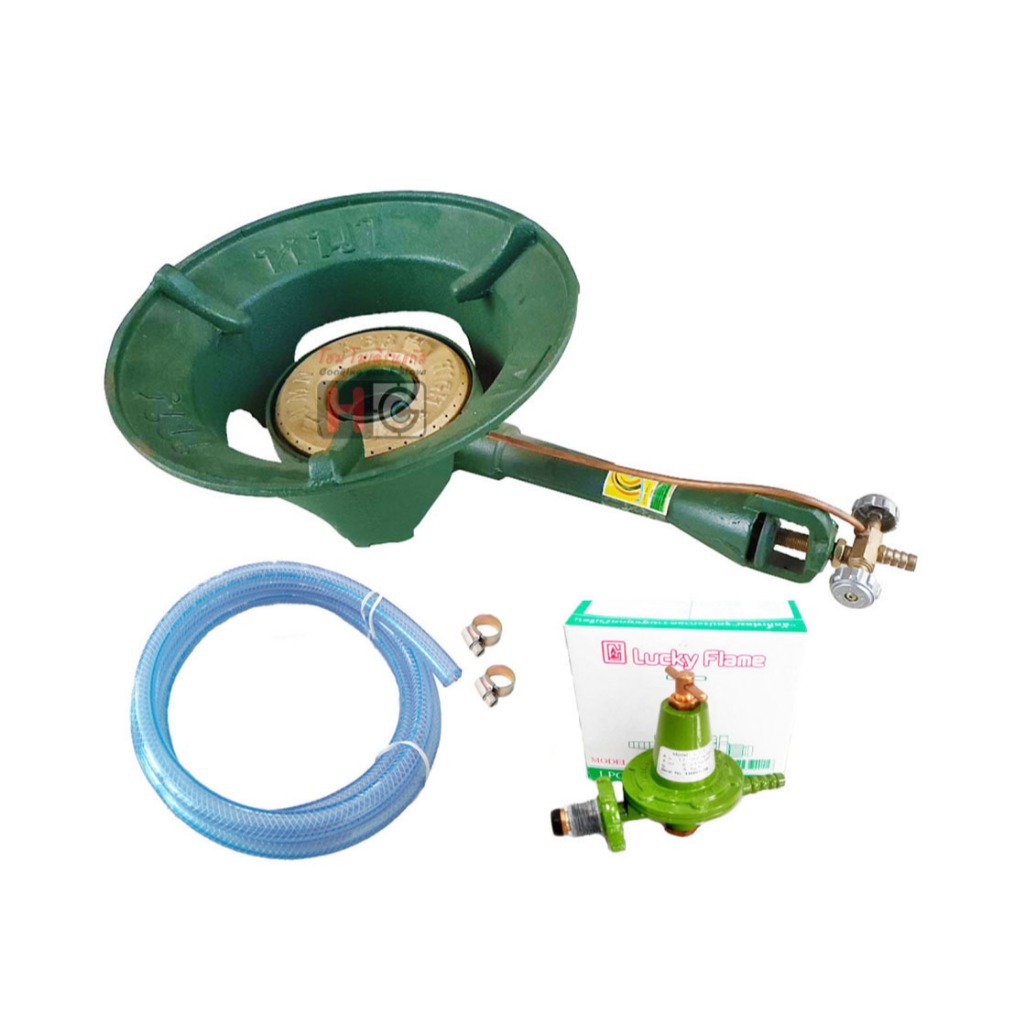 ชุดเตาเร่ง KB8 +หัวปรับแก๊ส L-323+สายแก๊ส 1.5เมตร