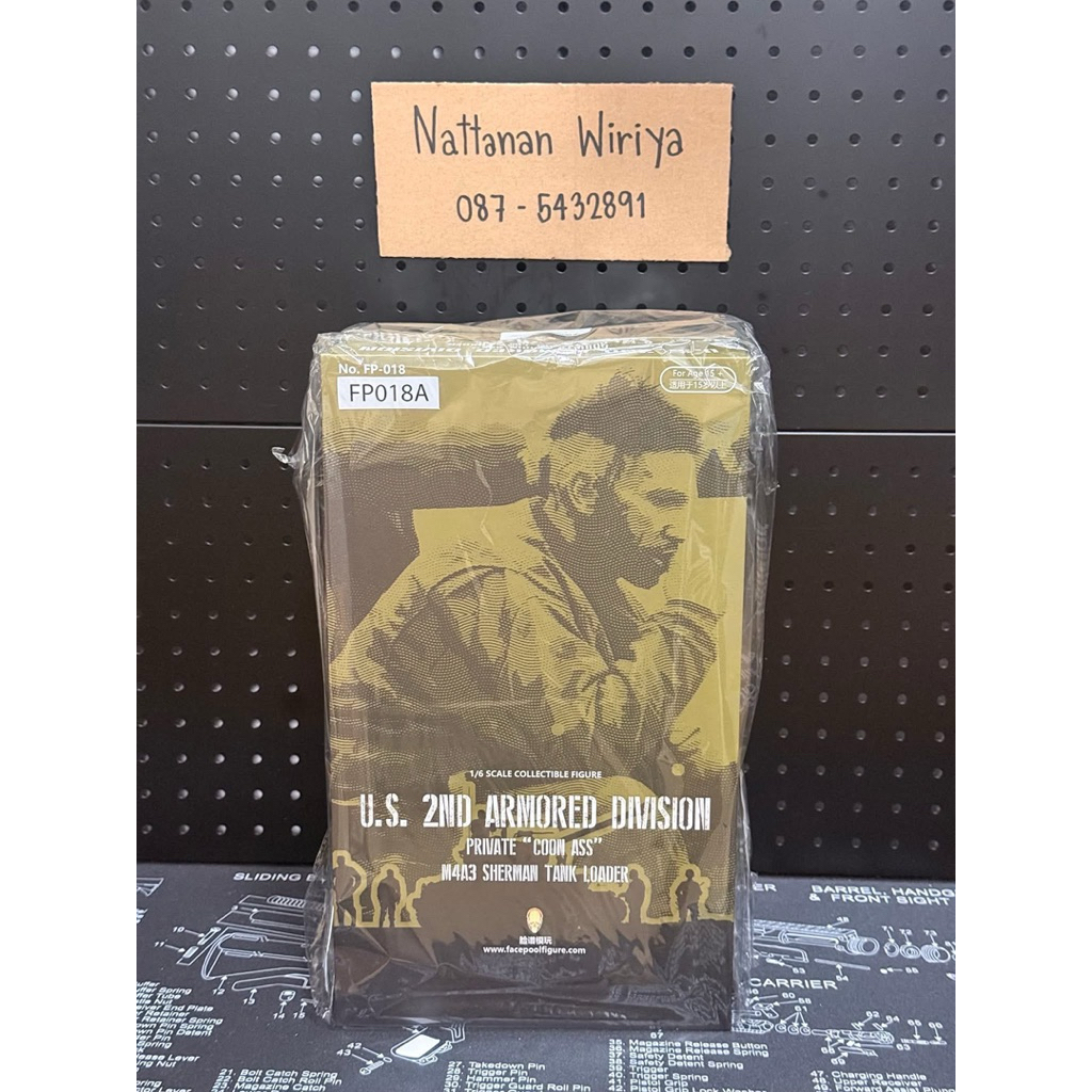 【In-Stock】FACEPOOLFIGURE 1/6 – U.S. 2nd Armored Division 《Private “Coon Ass” – M4A3 Sherman Tank Loa
