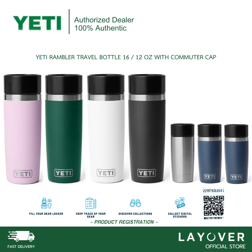 [ส่วนลด20% 20DDHBD2000E12] YETI Rambler® Travel Bottle 16 oz / 12 oz