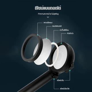 ฝักบัว 3in1 ฝักบัวแรงดันสูง ชุดฝักบัวสปา ฝักบัวแรงดันสูง 3 ระดับ สวิตช์ปุ่มเดียว หัวฝักบัวแรงดันประหยัดน้ำ