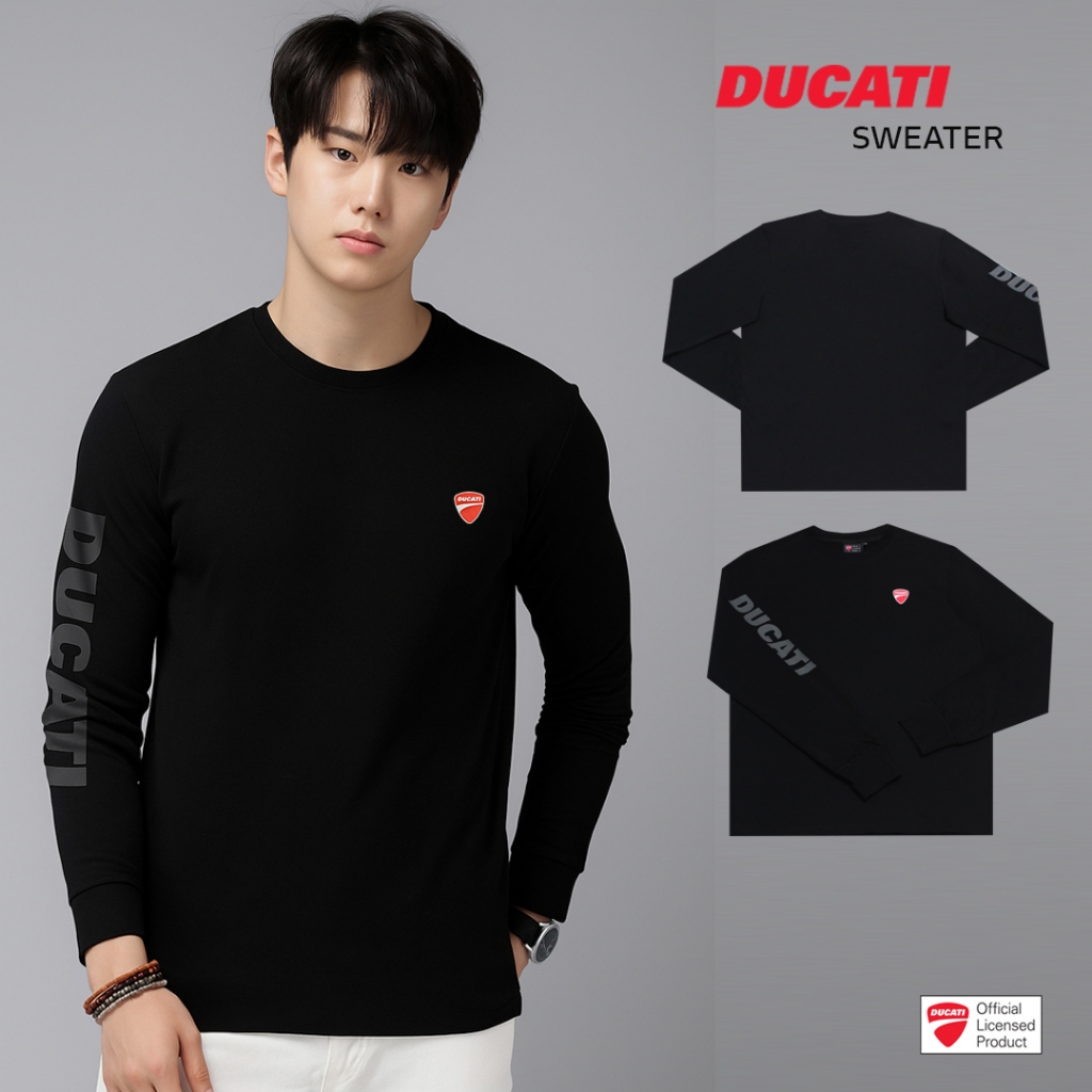 DUCATI Sweater Long Sleeve เสื้อยืดแขนยาวดูคาติ DCT52 064 Official Licensed Product