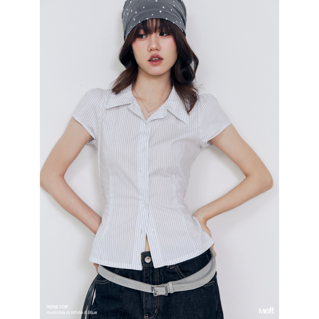 MELT.INMOMENTS Rene Top เสื้อเชิ๊ตแขนสั้น