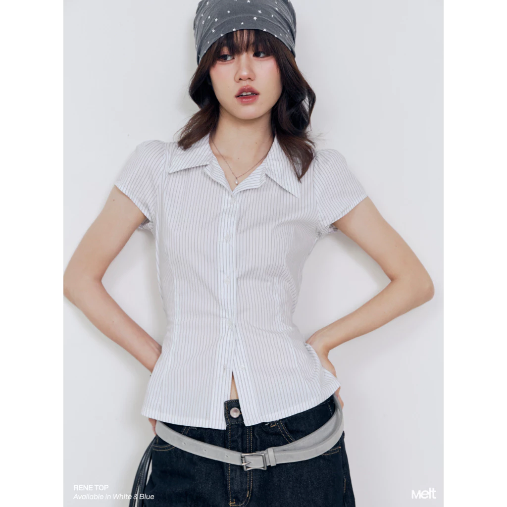 MELT.INMOMENTS Rene Top เสื้อเชิ๊ตแขนสั้น