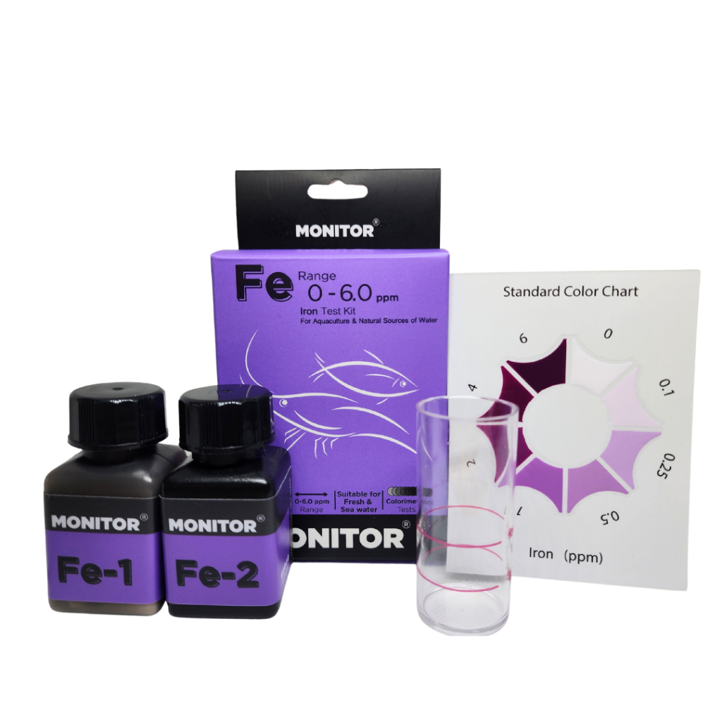 ชุดทดสอบเหล็ก โมนิเตอร์เทสคิท MONITOR IRON (Fe) TEST KIT (60 Tests)