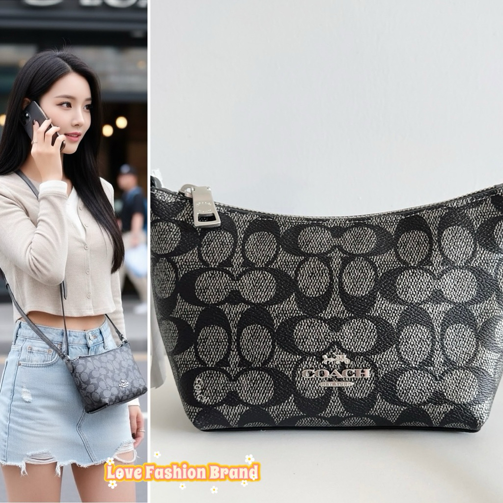 ✨ผ่อน0%แท้100✨ กระเป๋าสะพาย Zip Top Crossbody Bag CW336 cw338