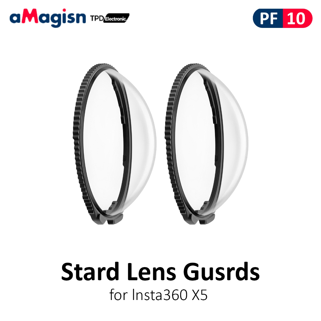 aMagisn PF10  Stard Lens Gusrds for lnsta360 X5  การ์ดเลนส์ป้องกันเลนส์กระจก