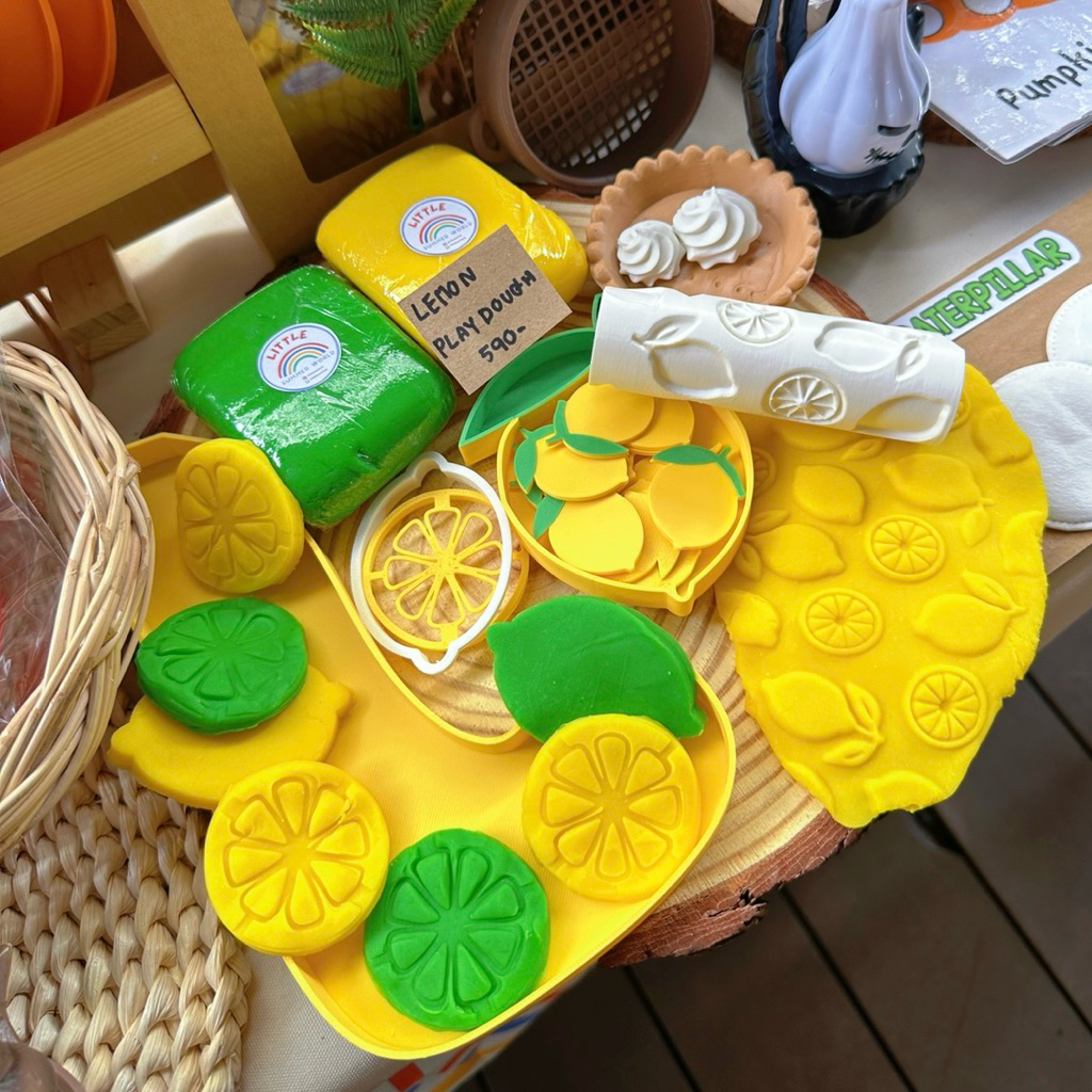 พร้อมส่ง🇹🇭 งาน3Dปริ้นรูปลายเลม่อนสุดน่ารัก(ได้ทั้งหมดในภาพ)🍃Lemon Tart Playdough Kit🍋