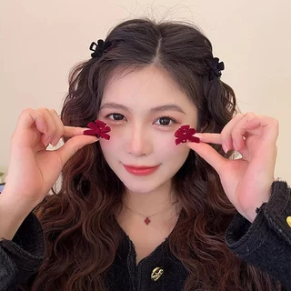 Rubuyou กิ๊บติดผม ประดับโบว์ ขนาดเล็ก สไตล์เจ้าหญิง หวาน คลิปด้านข้าง สำหรับผู้หญิง เครื่องประดับผมแฟชั่น-COD💖