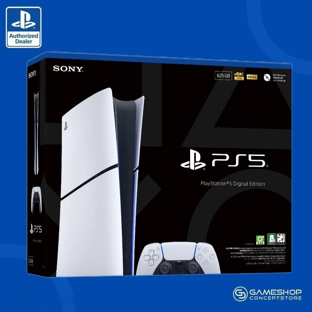 [ไม่มีช่องใส่แผ่น พร้อมส่ง] PlayStation : NEW PS5 Console Digital Edition Slim CFI-2118B01 ประกันศูนย์ Sony ไทย 1ปี