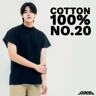 SHWING เสื้อแขนตัด ทรงปีกนก ผ้า No.20 หนานุ่ม Cotton 100% SUPER SHORT SLEEVES