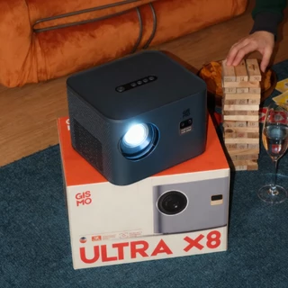 GISMO📍 | Ultra X8 4K Projector โปรเจคเตอร์ 650 ANSI Built-In Andriod 9.0 HIFI Sound 10W