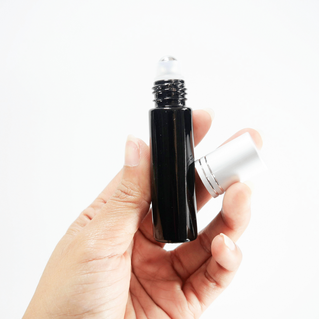 [COSS]ขวดลูกกลิ้งแก้วRB16 / 5ml 10ml  ขวดน้ำหอมแบบลูกกลิ้ง หัวสแตนเลส แบบพกพา พร้อมส่ง ราคาถูก ราคาสุดคุ้ม - รูปที่ 4