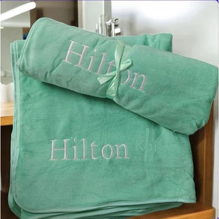 จัมโบ้ผ้าเช็ดตัวนาโน hiltonและอื่นๆ เกรดพรีเมี่ยมโรงแรม 5 ดาว ซับน้ำดีเยี่ยม ไม่เป็นขุยผืนใหญ่ ขนาด 90*150ซม.