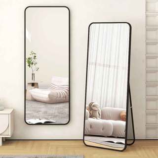 Meledeกระจกเต็มตัว กระจกเต็มตัวตั้งพื้น ไม่ต้องประกอบ แขวนผน…