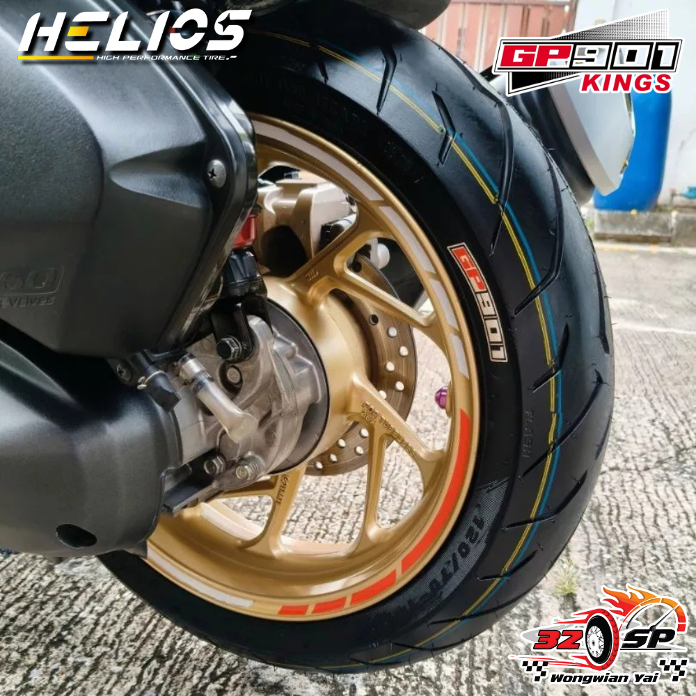 🔥ยางปี25🔥ยาง HELIOS GP901 ป้ายฟ้า สำหรับ MIO125 / FINO125 / SCOOPY-i / CLICK110i / CLICK125i - รูปที่ 3