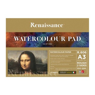 สมุดวาดเขียน Renaissance R-606 ขนาด A3 300 แกรม (ชนิดหยาบ)