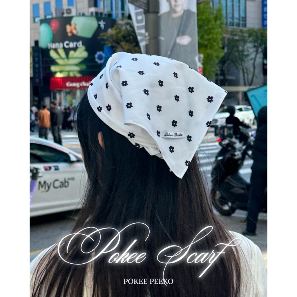 POKEE SCARFS ผ้าโพกลายดอกไม้ pokee!