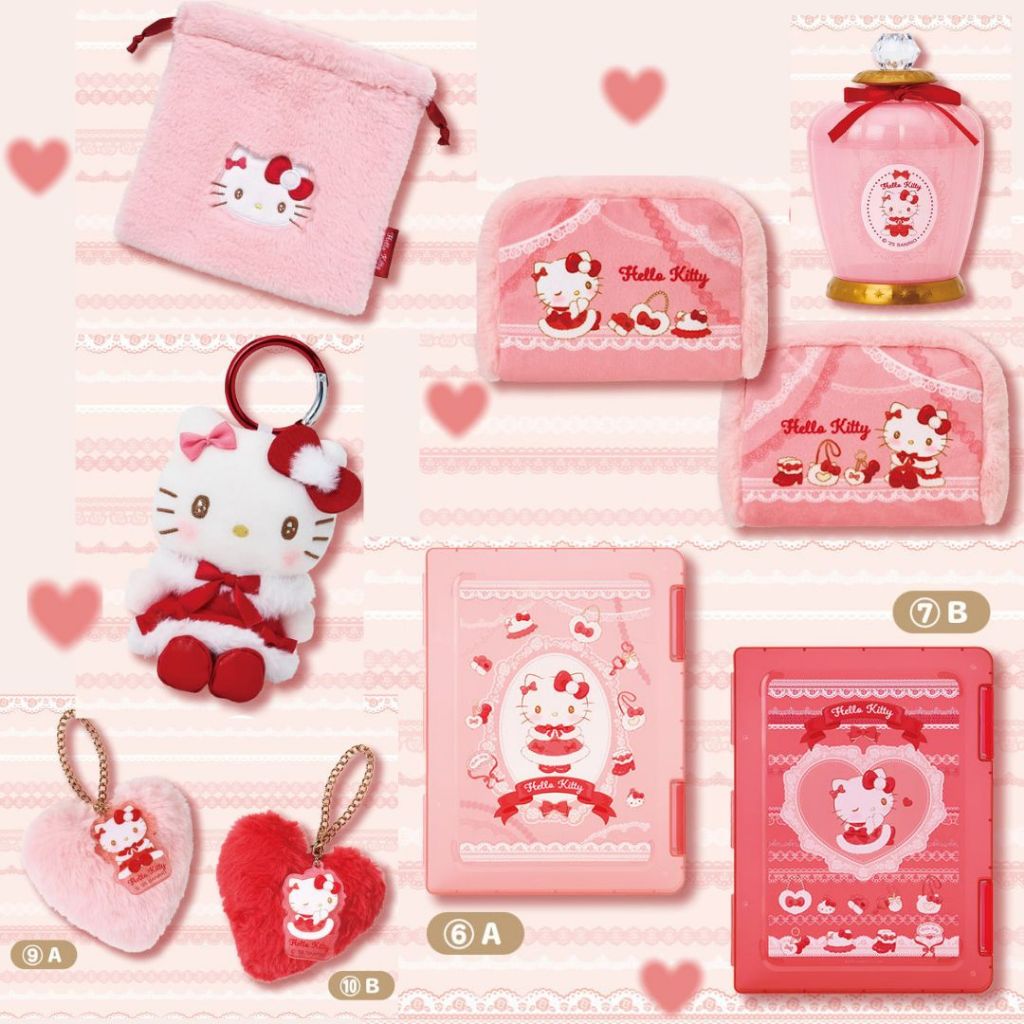ลอตเตอรี่นำโชค Hello Kitty Sanrio มาสคอต กระเป๋าใส่เอกสาร กระเป๋าเชือกรูด พวงกุญแจกระเป๋า กระเป๋าใส่ของชิ้นเล็ก ส่งตรงจากญี่ปุ่น