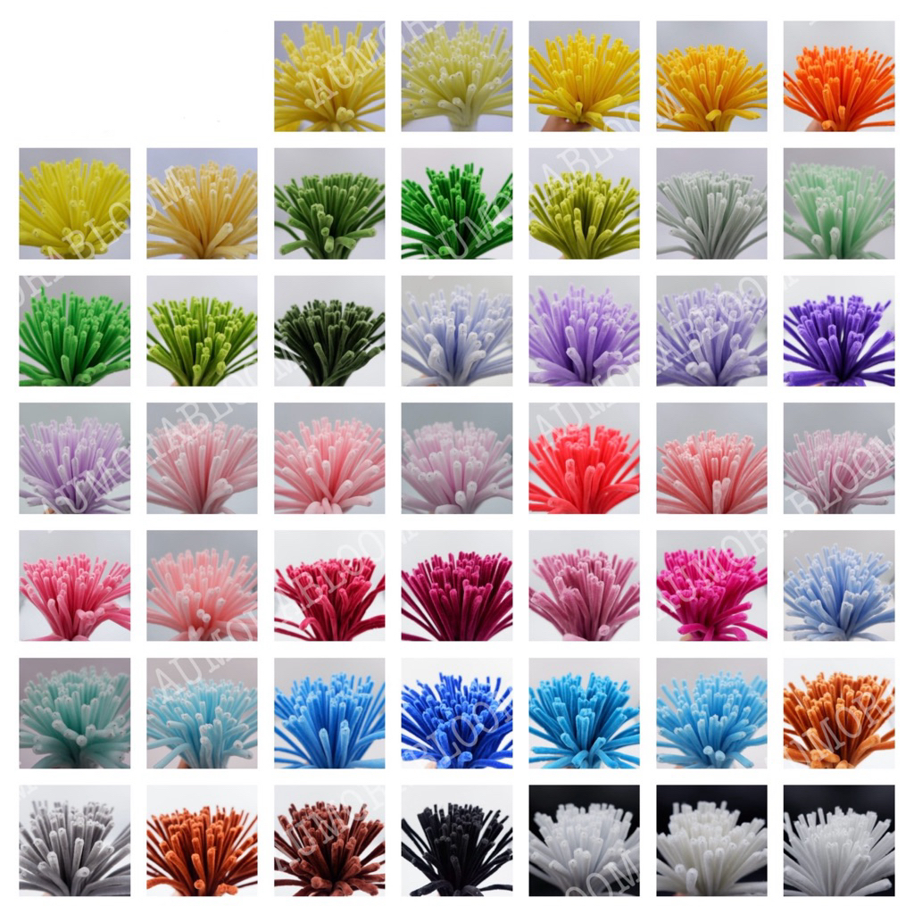 ลวดกำมะหยี่ฟู่ 30 เซ็นต์ หนา0.7 มิล 95-100เส้นงานดอกไม้ประดิษฐ์ DIY พร้อมส่ง