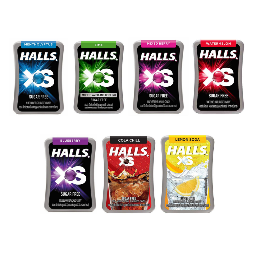 ฮอลล์ เอ็กซ์เอส ลูกอมชูการ์ฟรี 12 ก.