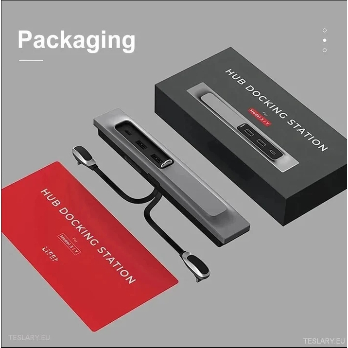 3 I 1 USB Premium Expansion Hub for Tesla 3/y Hub USB สำหรับ Tesla 3/y