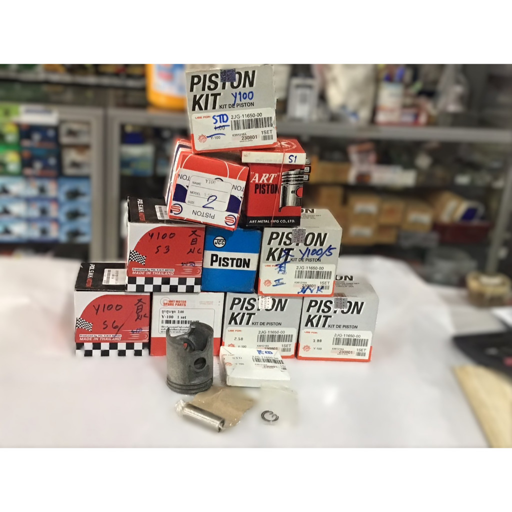 ลูกสูบชุด ลูกสูบแหวนชุด Y100 BELLE-R มีแหวน+กิ๊บล็อค+สลักลูกสูบ(STD/S1/S2/S3/S4/S5/S6/S8/S10/S12)