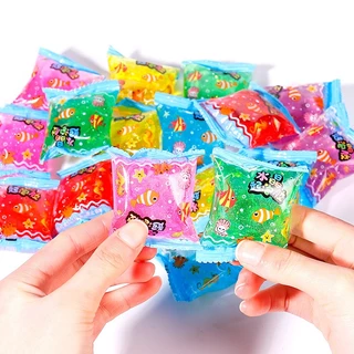 สไลม์ คริสตัลโคลนจํานวนมาก ขายส่ง น้ํามุกไล่ระดับสี โคลนคริสตัล สลามแบบถุง Slime เนื้อนุ่ม