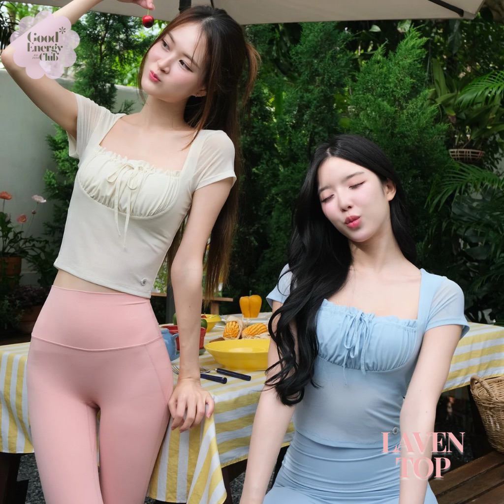 GOOD ENERGY CLUB - LAVEN TOP [0333] สปอร์ตบราออกกำลังกาย ผ้าตาข่าย (11L-11O)