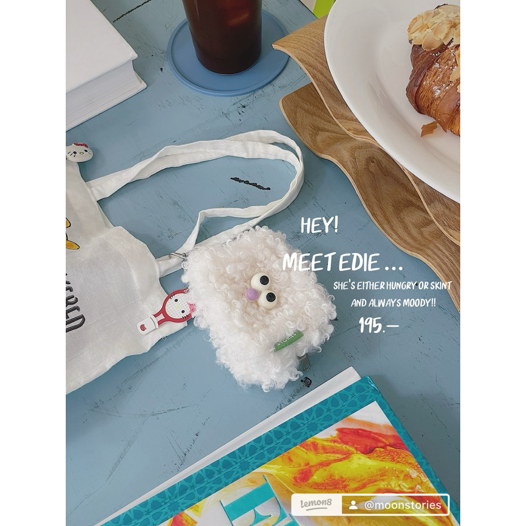 POP EYE MOODY PUFFS กระเป๋าน้องตากลม พวงกุญแจห้อยกระเป๋า ใช้ใส่เหรียญ