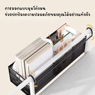 ส่งด่วน พร้อมส่งจากไทย ตะกร้าแขวนข้างเตียง แขวนตะกร้าเก็บของ ชั้นวางประหยัดพื้นที่แบบพกพา เหล็กแขวนห้องนอนข้างเตียง