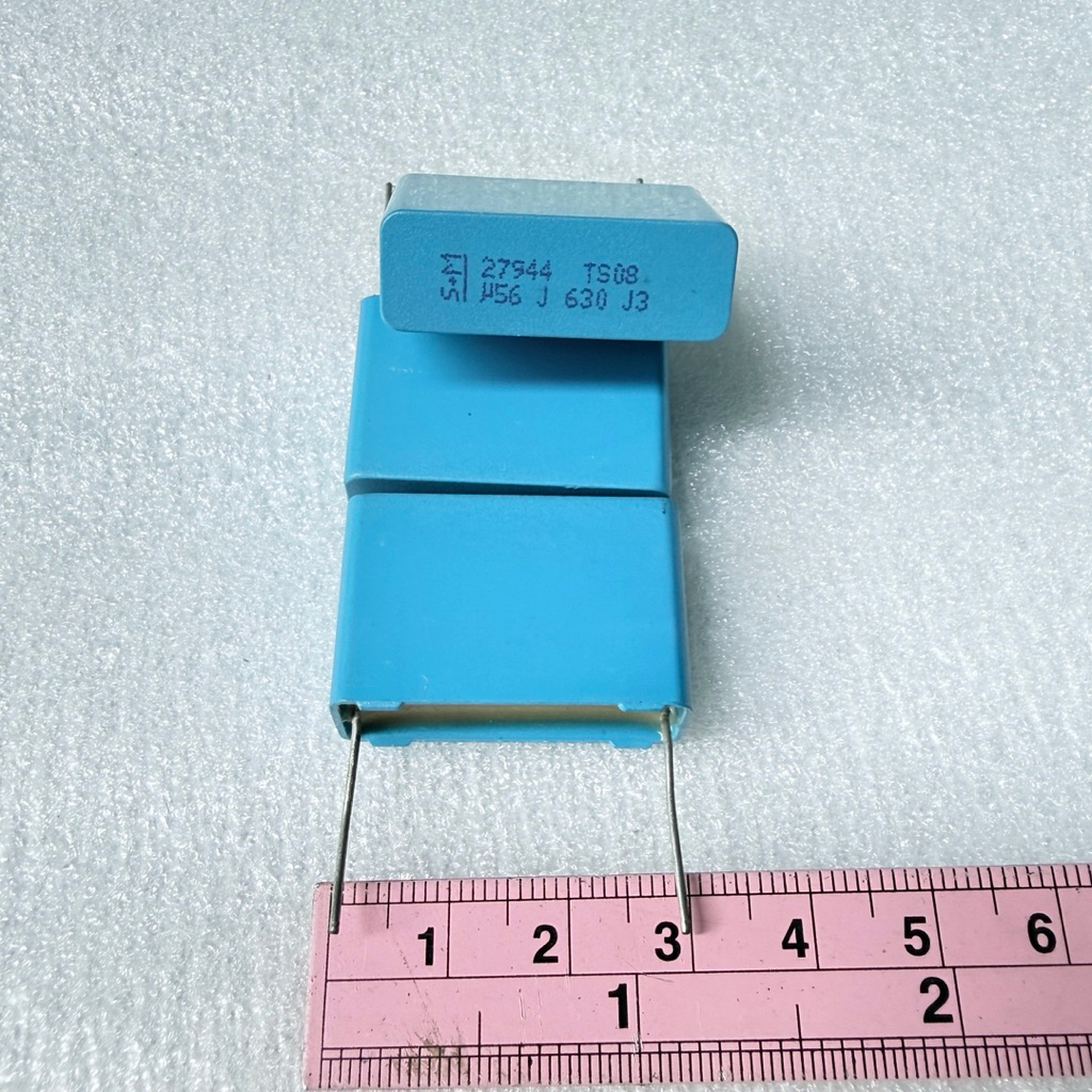 (แพ็ค1ตัว,5ตัว) 0.56UF 630V 564J 560NF Capacitor ตัวเก็บประจุขาห่าง 28mm คุณภาพ100%