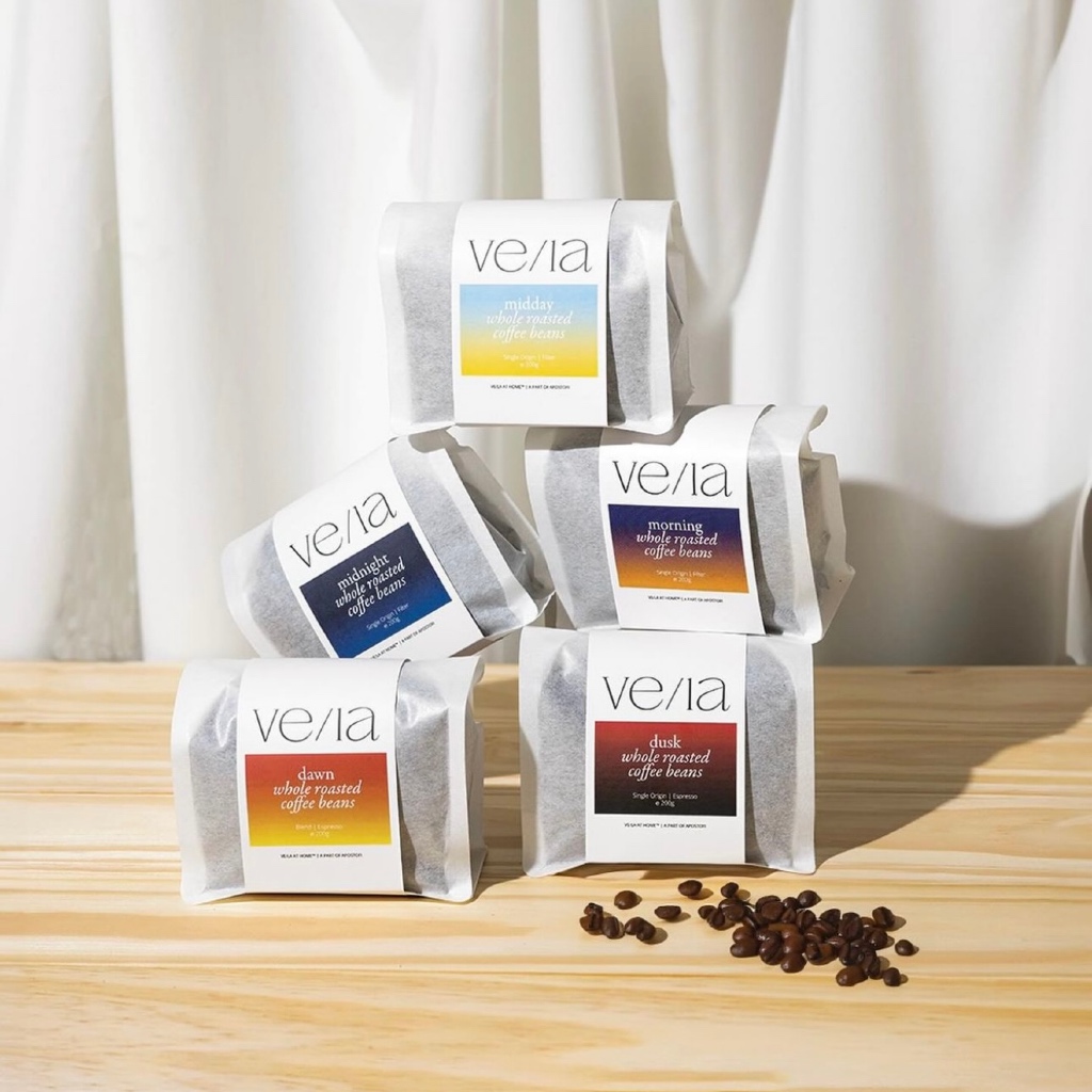 VE/LA Whole Roasted Coffee Beans เมล็ดกาแฟคั่ว (200 g.)