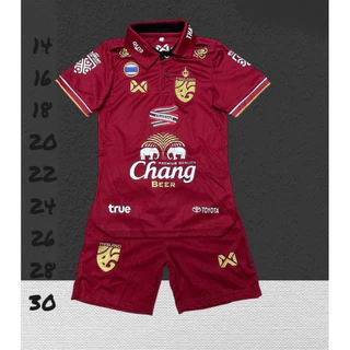 ชุดบอลชุดกีฬาเด็กเสื้อพร้อมกางเกงผ้านิ่มเย็นใส่สบายซักแห่งง่ายใส่แล้วไม่ระคายเคืองต่อผิว