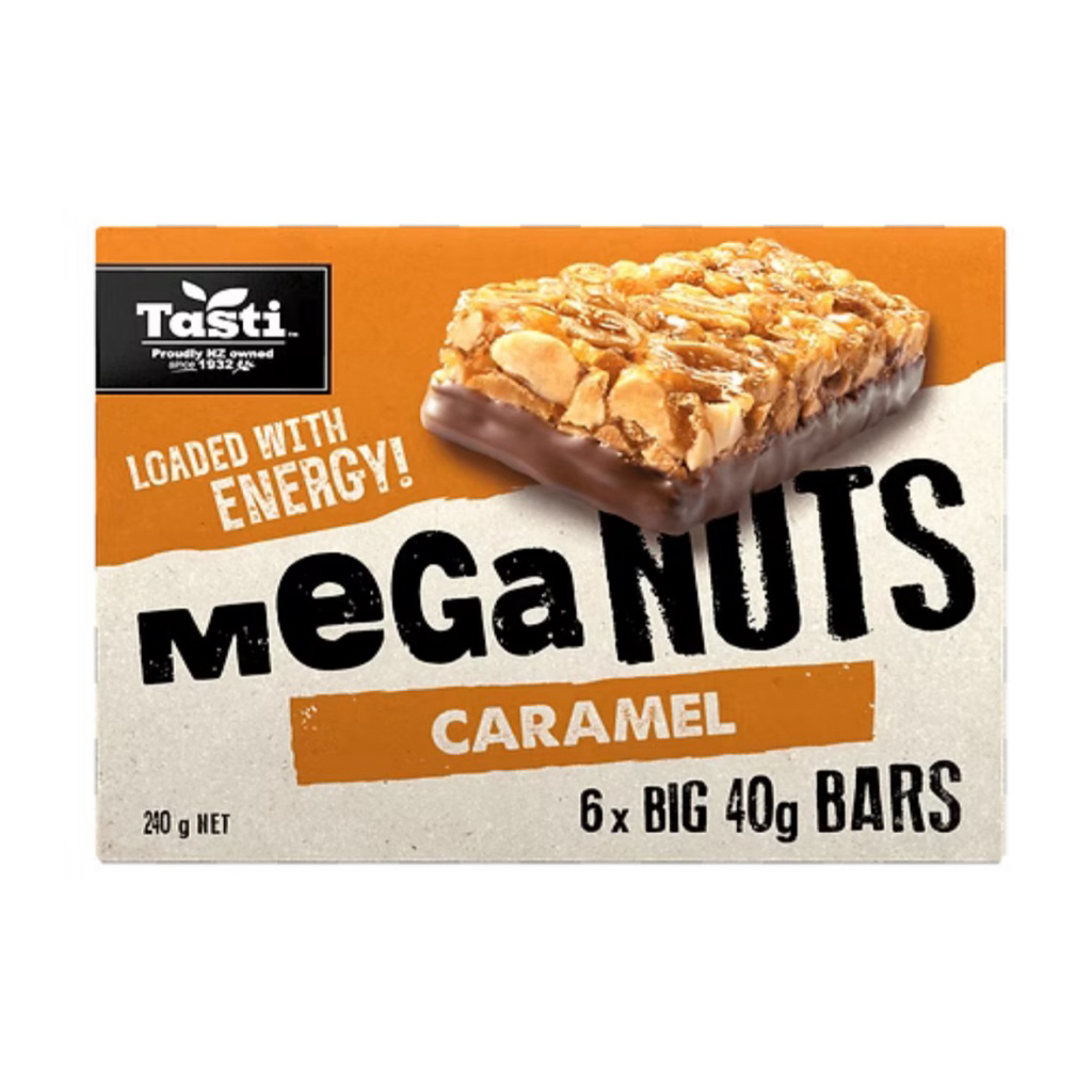 Tasti Mega Nuts Caramel/Mega Nuts Nutty Crunchy 240g./Tasti Protein Fix Triple Choc/Peanut Butter 22