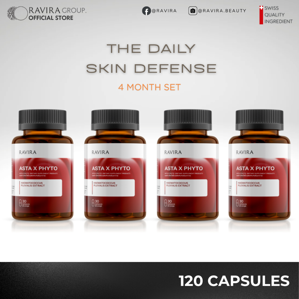 RAVIRA : ASTA X PHYTO วิตามินดูแลสุขภาพผิว พร้อมเสริมเกราะปกป้องเซลล์ผิว